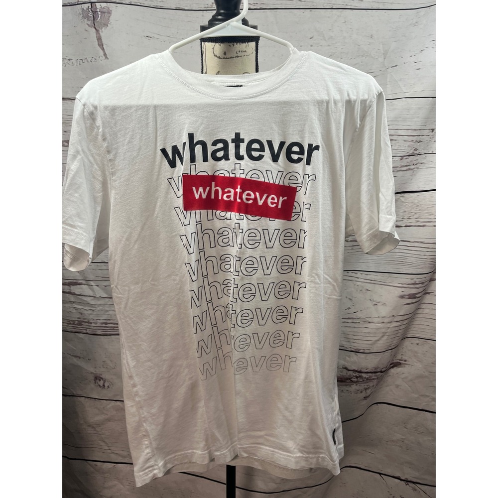 Diesel Mens Whatever‎ Box Logo Graphic T-Shirt White Large RN 93243